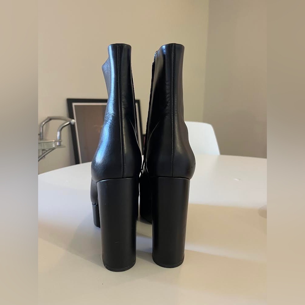 Alexander Wang black Cora platform heel boots